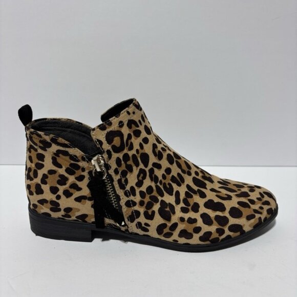 Dr. Scholl’s Women’s Rate Zip Leopard Print Ankle Booties, Size 7 M - Picture 1 of 6